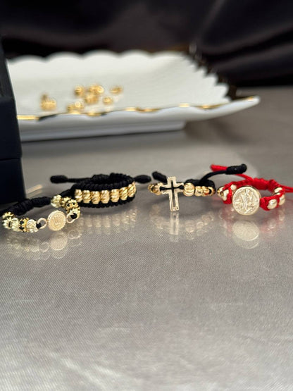 Colección Anillos Tejidos En Oro Laminado 18K