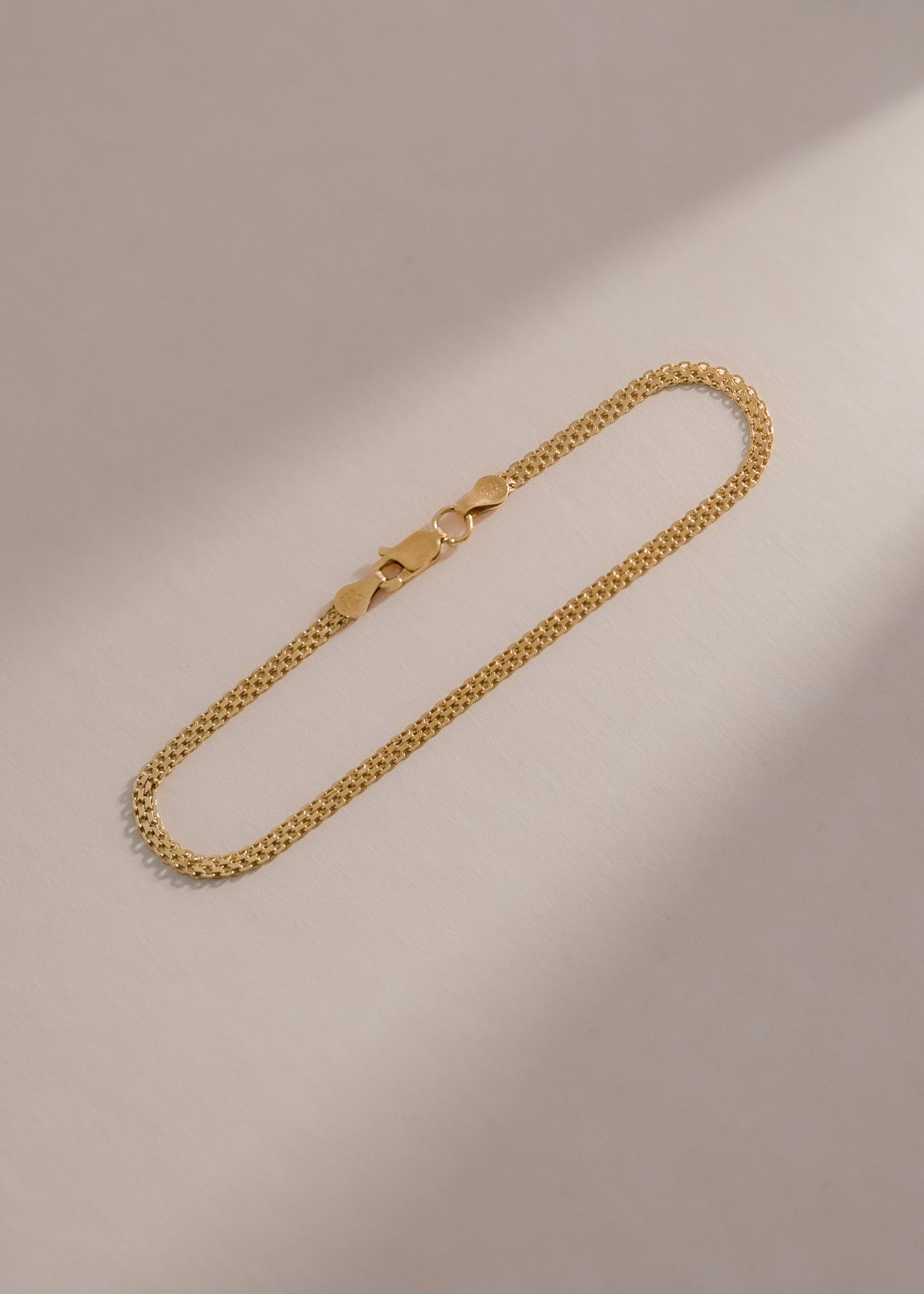 Cadena Tejido Chino En Oro Laminado 18k