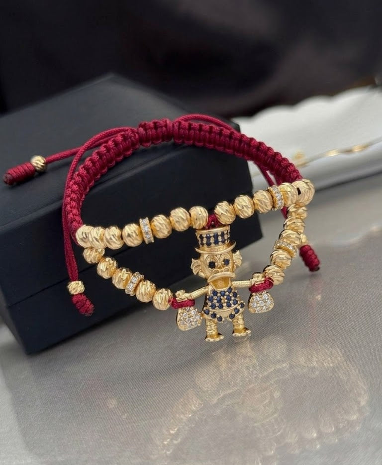 PULSERA TÍO RICO LUXURY DOBLE CARRIL EN ORO LAMINADO 18K